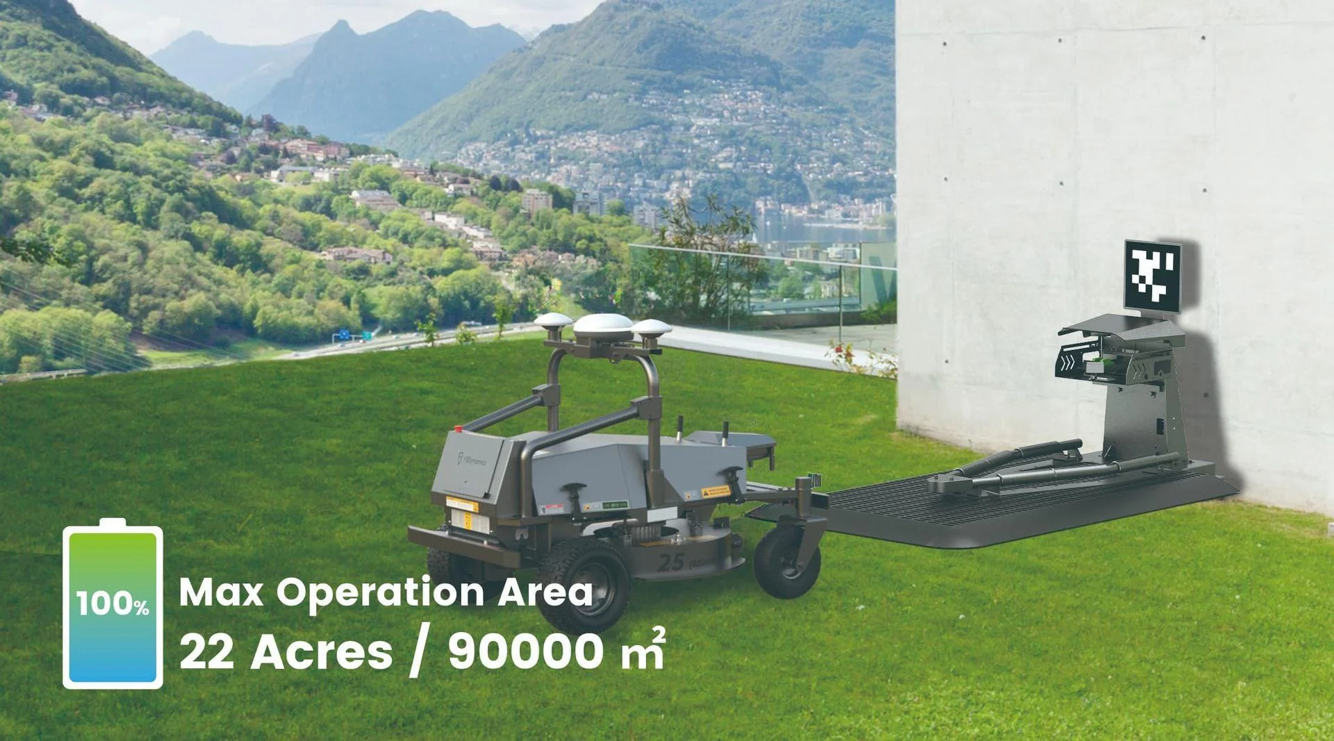 FJD RM21 Autonomous Mower - Commercial Robot Lawn Mower - Image 3