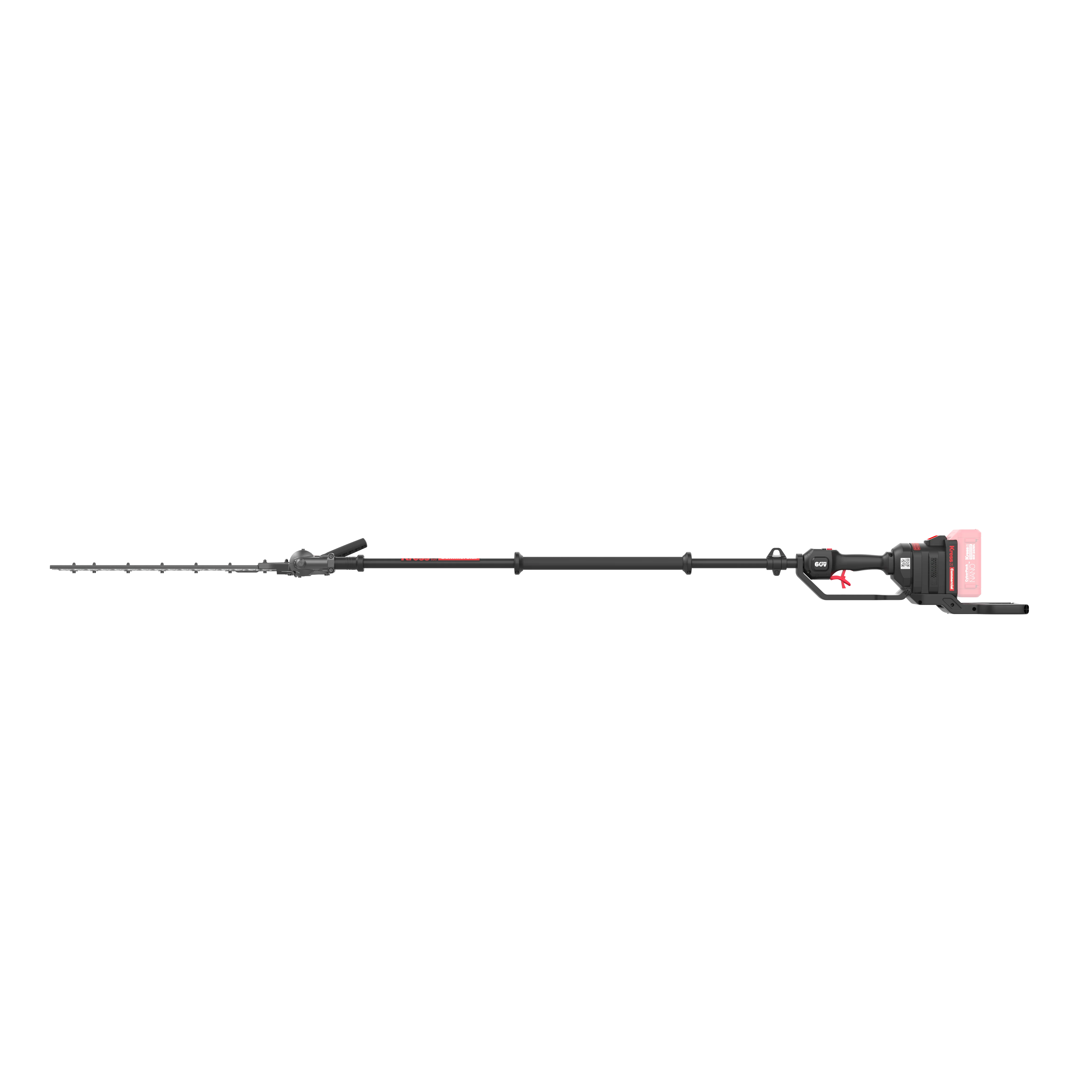 Kress KC270 Commercial Pole Hedge Trimmer - 60V, 55cm/22" Long Shaft Articulating (145°) - Image 5