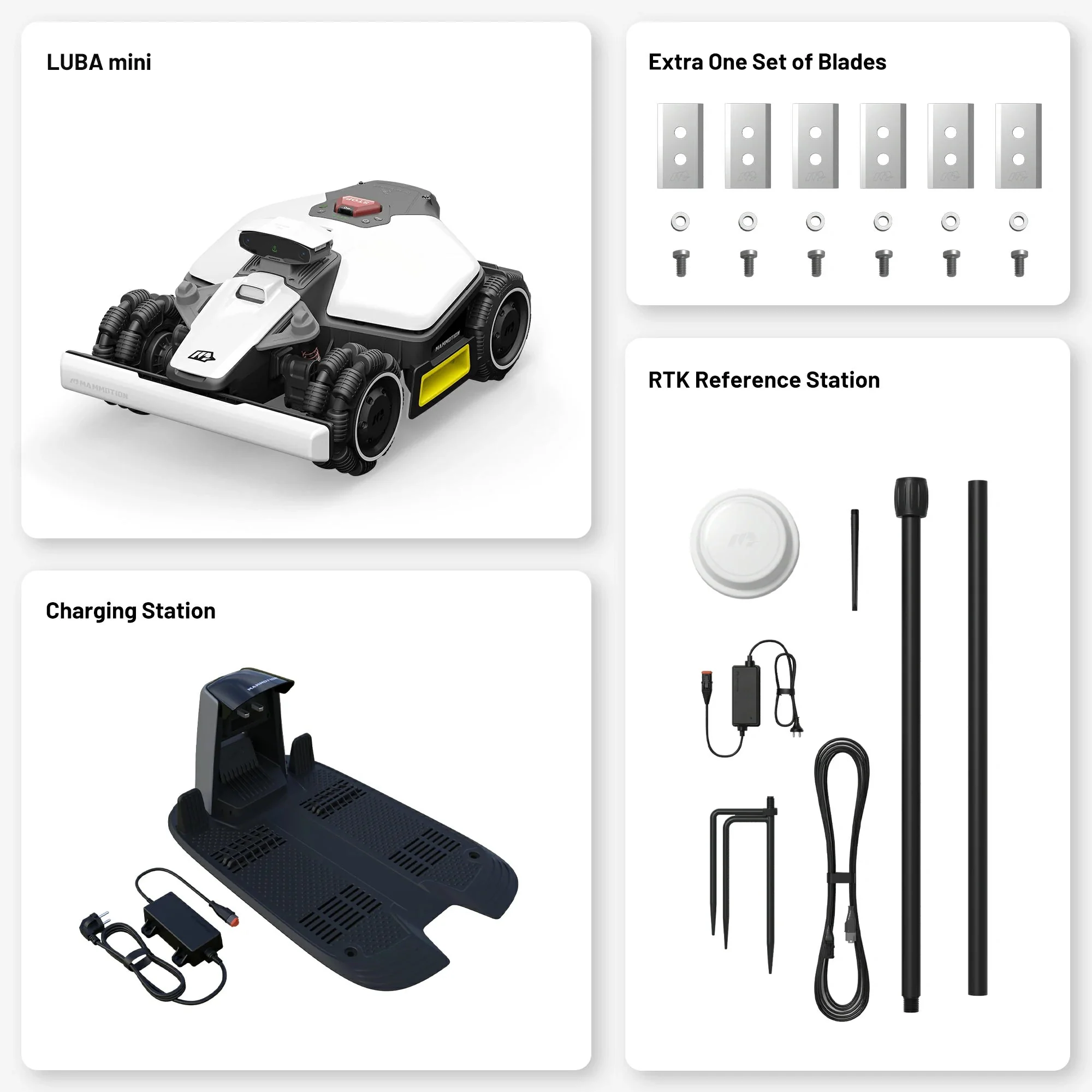 Mammotion LUBA AWD Mini 800 Garage & Mow Kit - Image 4